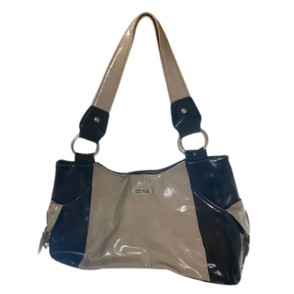 Kenneth Cole Reaction Black, Beige Shoulder Bag/Hand Bag - Excellent Condition